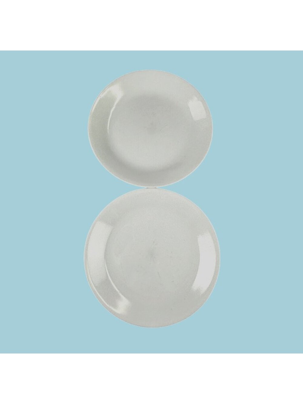 2 Corelle Vitrelle White Luncheon Plates. 8.5" Break & Chip Resistant Mad